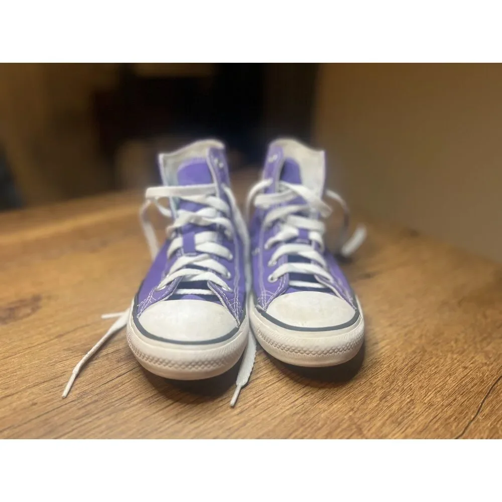 Converse Chuck Taylor All Star Purple High Top Youth Size 2